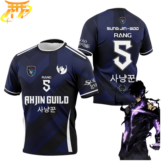 Sung Jin-Woo "Guilde Ahjin" Voetbalshirt - Solo Leveling™