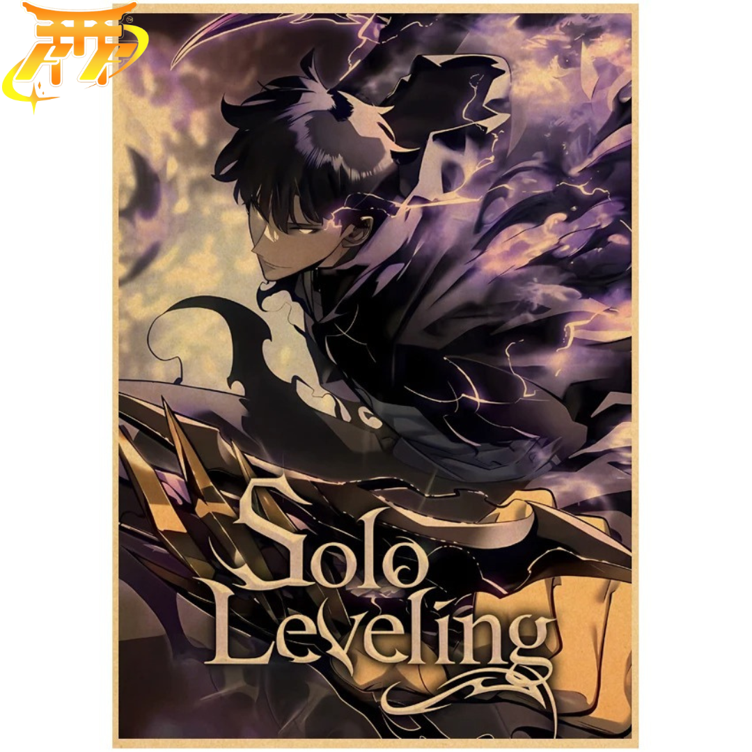 Sung Jinwoo "Puissance Des Ombres" Poster - Solo Leveling™
