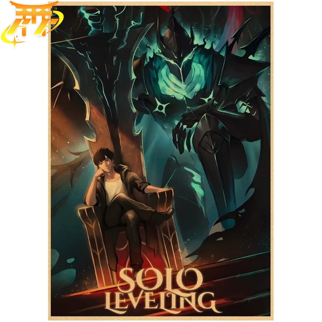 Sung Jinwoo "Trône Des Ombres" Poster - Solo Leveling™