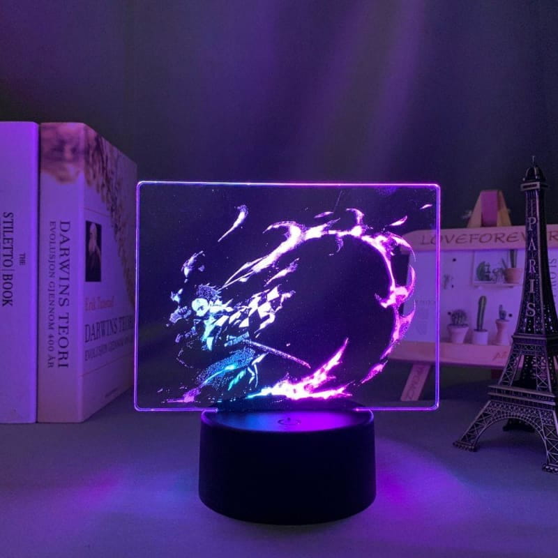 Tanjiro Kamado Flamme du Destin Bicolore LED Lamp - Demon Slayer™
