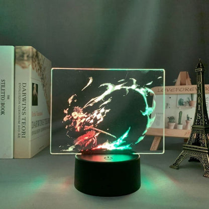 Tanjiro Kamado Flamme du Destin Bicolore LED Lamp - Demon Slayer™