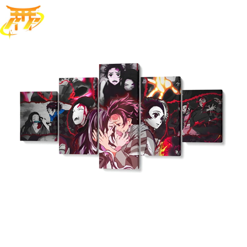 Tanjiro & Nezuko Ingelijste Print - Demon Slayer™