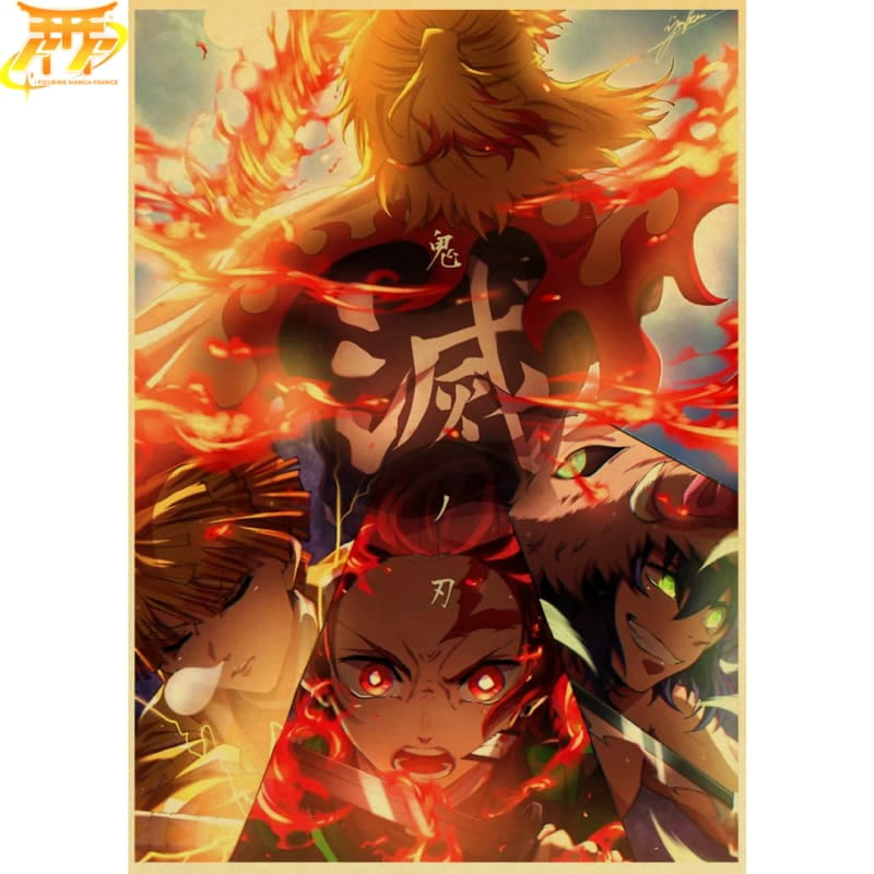Tanjiro x Rengoku Poster - Demon Slayer™