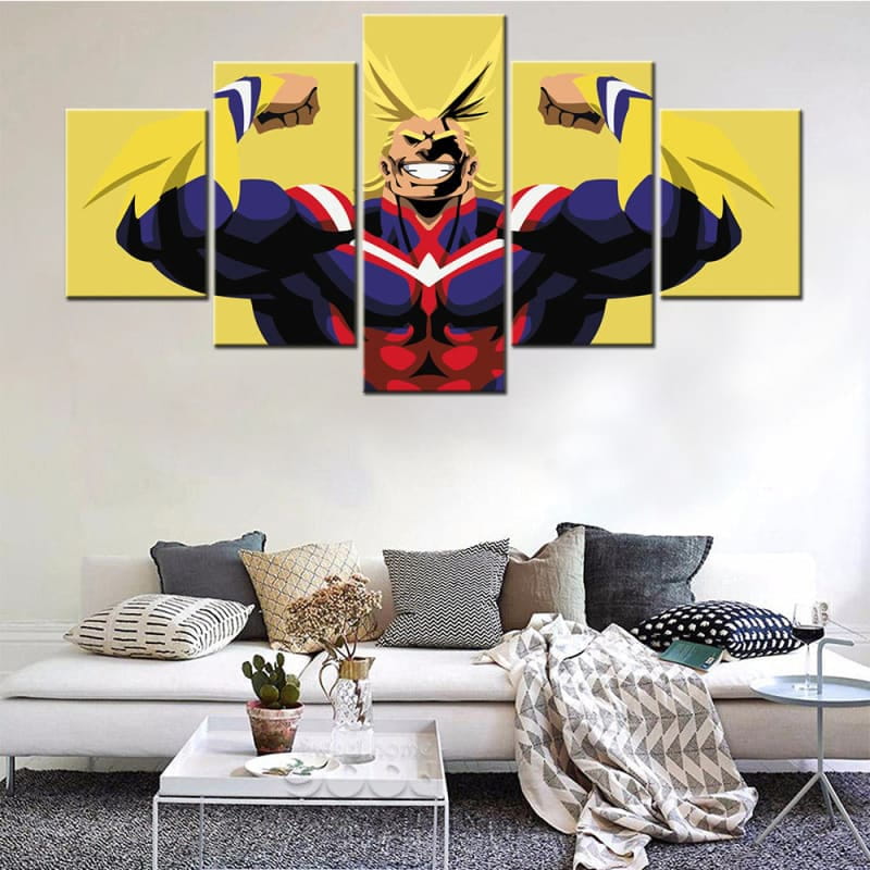 Toshinori Yagi "All Might" Ingelijste Print - My Hero Academia™