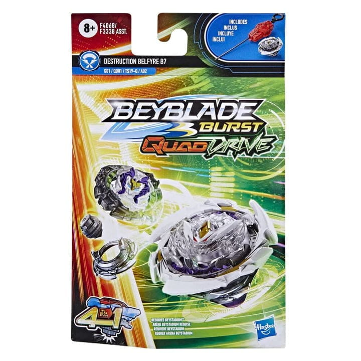 Toupie Destruction Belfyre B7 Nexus-Q Revolve-Q+Quake-2 - Beyblade Burst QuadDrive™