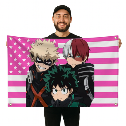 "Trio De Héros" Vlag - My Hero Academia™