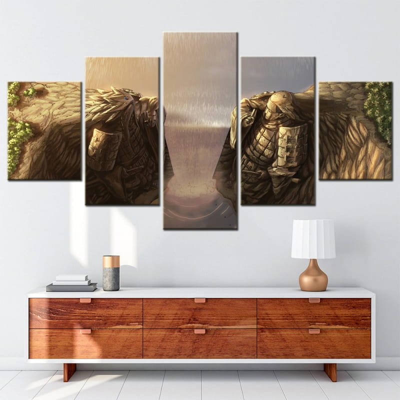 Vallée de la Fin Ingelijste Print - Naruto Shippuden™