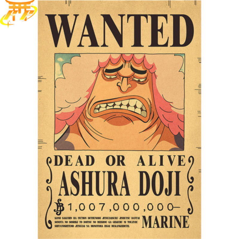 Wanted Ashura Doji Poster - One Piece™