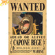 Wanted Capone Bege Poster - One Piece™