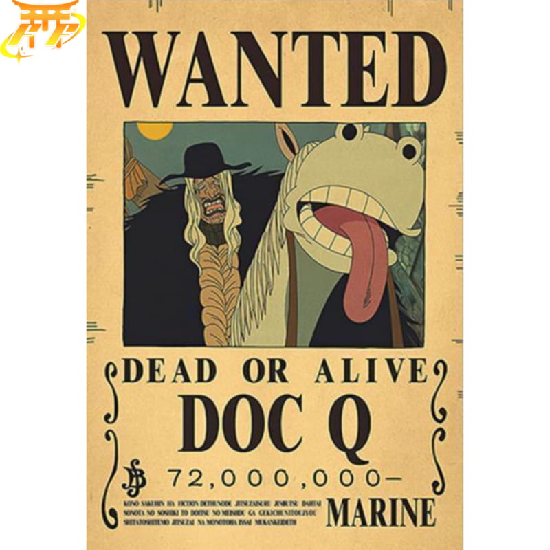 Wanted Doc Q Poster - One Piece™