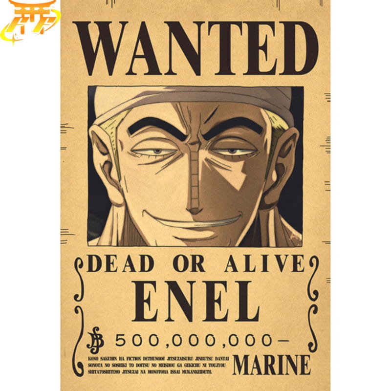 Wanted Enel Poster - One Piece™