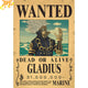 Wanted Gladius Poster - One Piece™