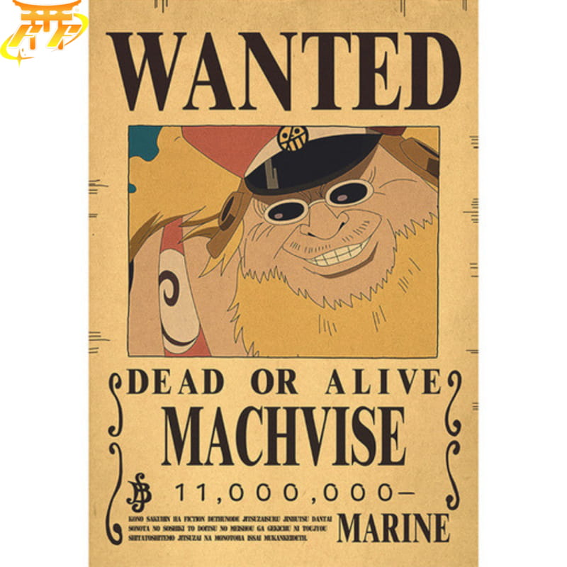 Wanted Machvise Poster - One Piece™