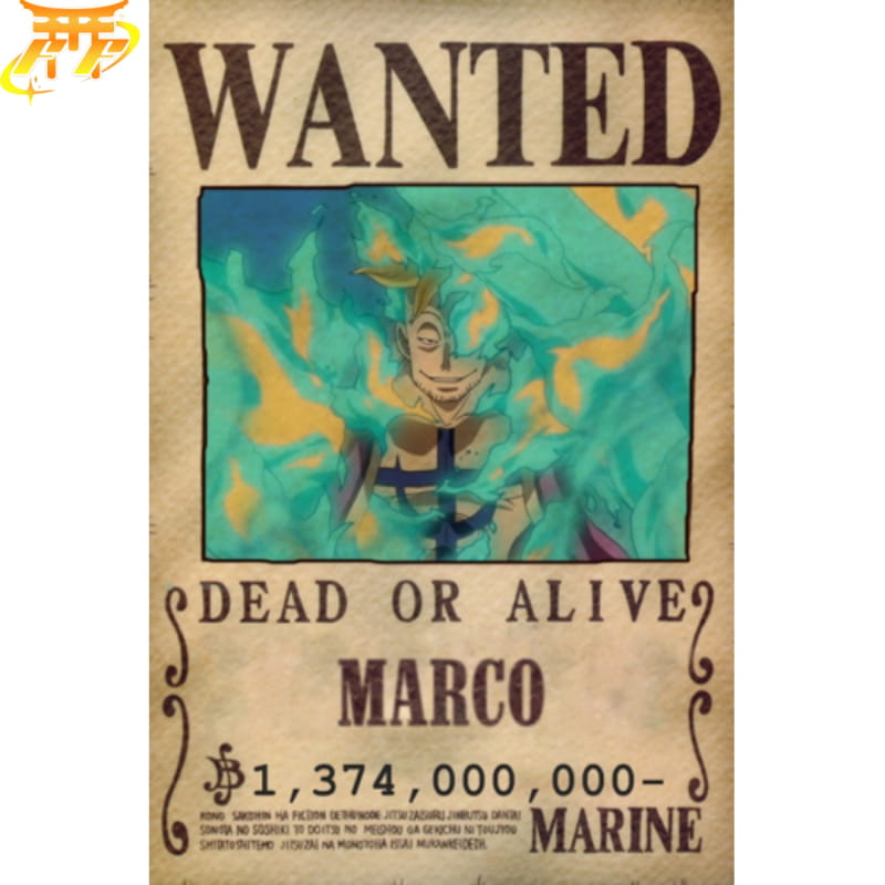 Wanted Marco Poster - One Piece™