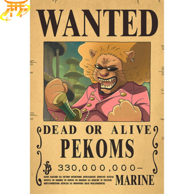 Wanted Pekoms Poster - One Piece™