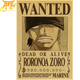 Wanted Roronoa Zoro Poster - One Piece™