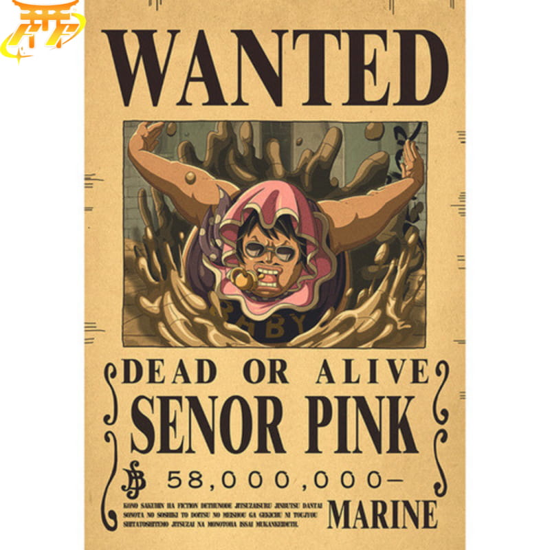 Wanted Senor Pink Poster - One Piece™