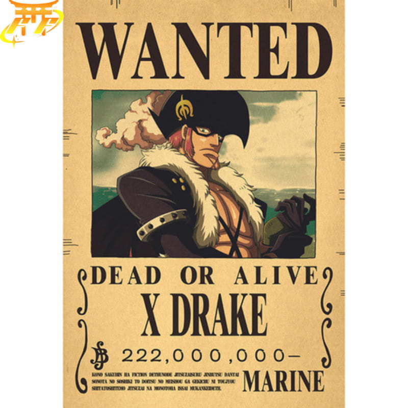 Wanted X Drake Poster - One Piece™