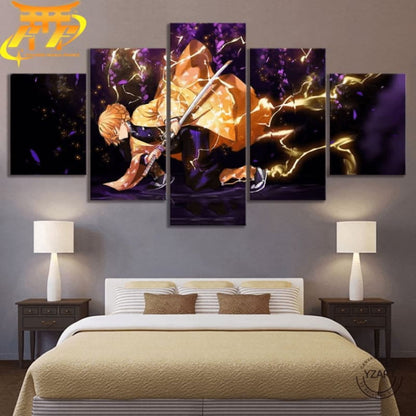 Zenitsu Agatsuma Ingelijste Print - Demon Slayer™