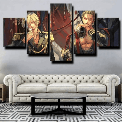 Zoro et Sanji Ingelijste Print - One Piece™